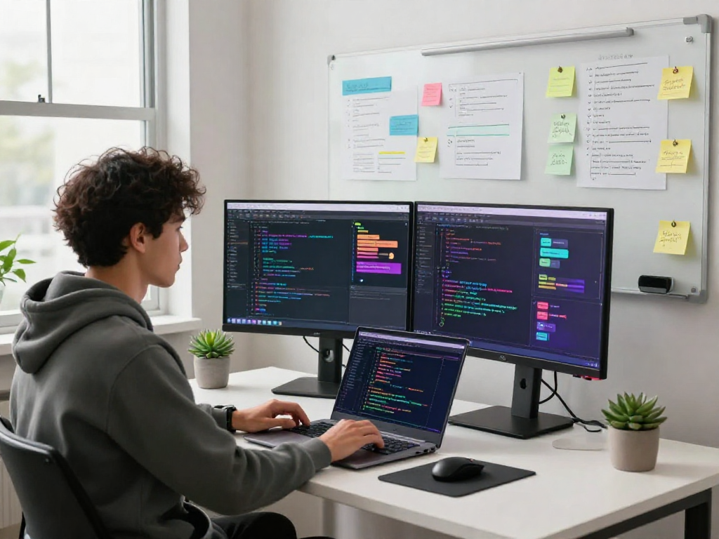 Explore juicy chat ai features in a modern tech workspace with innovative design elements.